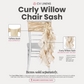 Curly Willow Chair Sash - Champagne - CV Linens