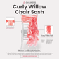 Curly Willow Chair Sash - Coral
