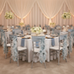 Curly Willow Chair Sash - Dusty Blue