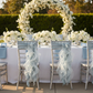 Curly Willow Chair Sash - Dusty Blue