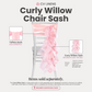 Curly Willow Chair Sash - Pink - CV Linens