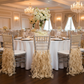 ballroom after party setup Curly Willow Chiavari Chair Back Slip Cover - Gold