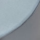 Baby Blue Spandex Covers for Cylinder Metal Cake/Dessert Pedestal Stands 5 pcs/set edge close up