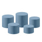 Baby Blue Spandex Covers for Cylinder Metal Cake/Dessert Pedestal Stands 5 pcs/set bundle