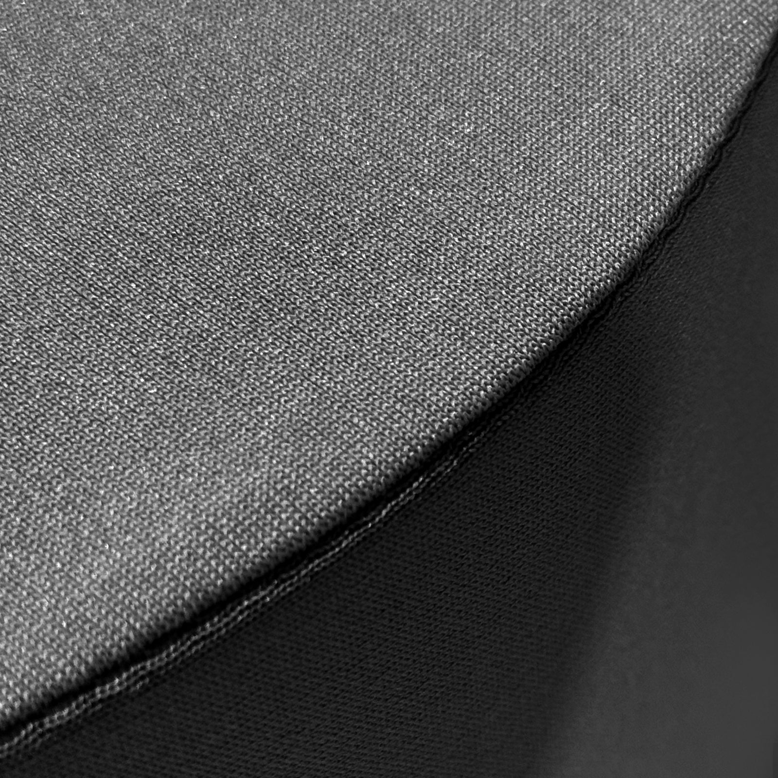 Black Spandex Covers for Cylinder Metal Cake/Dessert Pedestal Stands 5 pcs/set edge close up