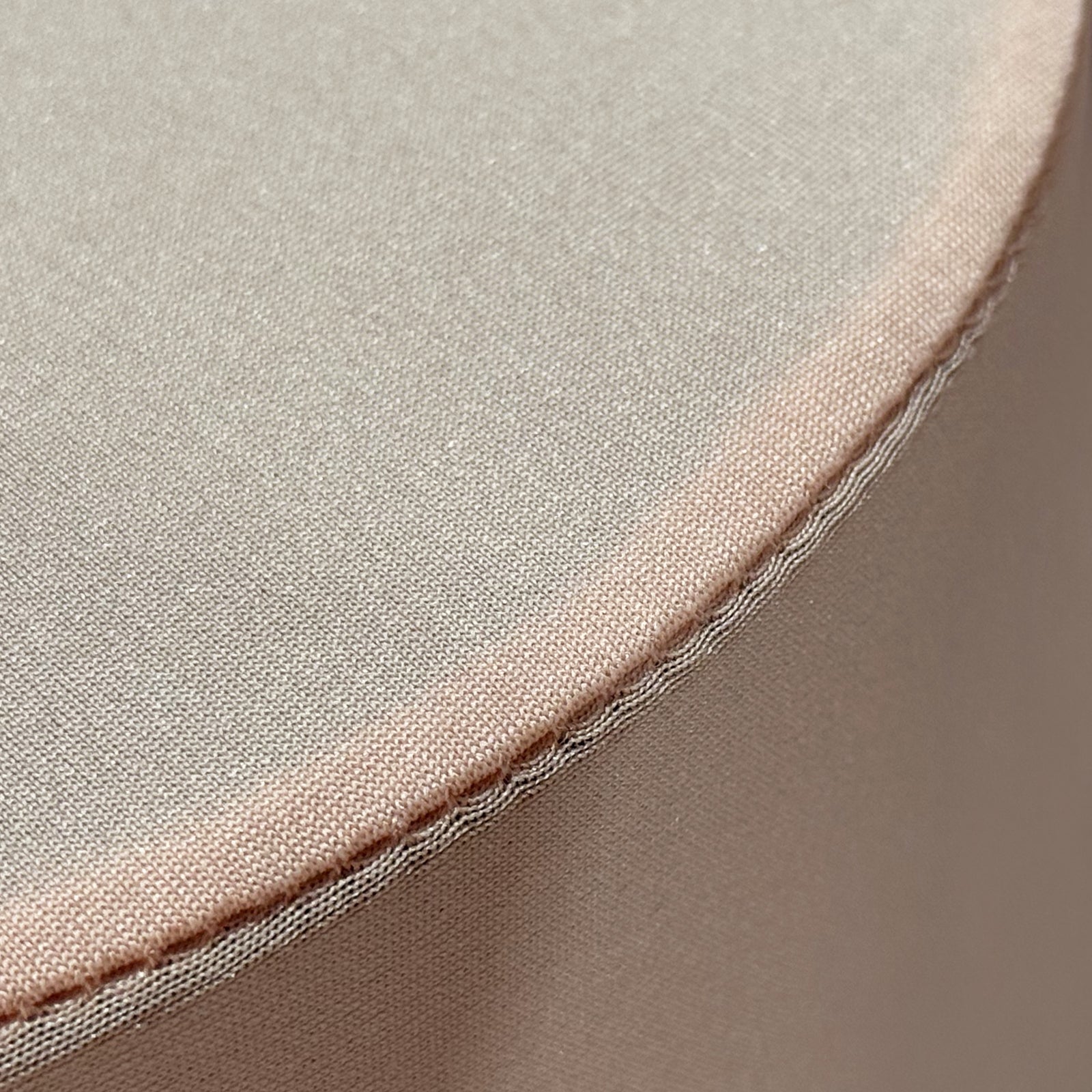 Blush/Rose Gold Spandex Covers for Cylinder Metal Cake/Dessert Pedestal Stands 5 pcs/set edge close up