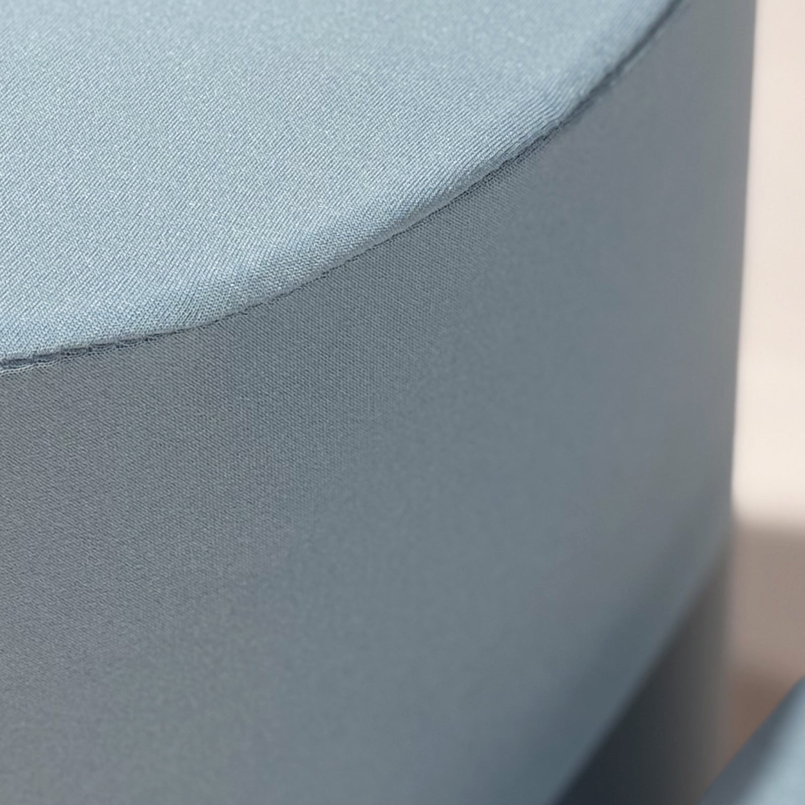 Baby Blue Spandex Covers for Cylinder Metal Cake/Dessert Pedestal Stands 5 pcs/set close up