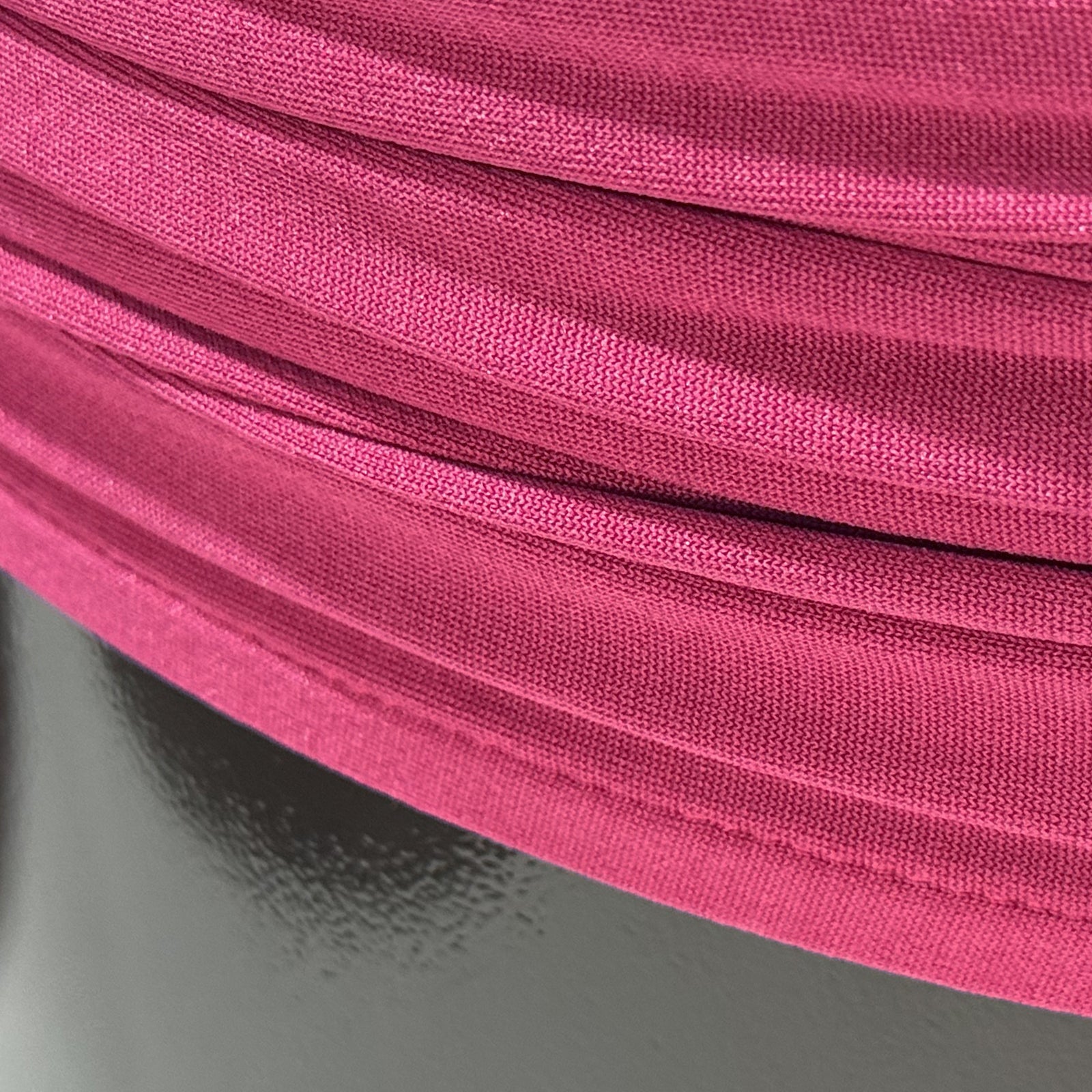 Fuchsia Spandex Covers for Cylinder Metal Cake/Dessert Pedestal Stands 5 pcs/set bottom of cover