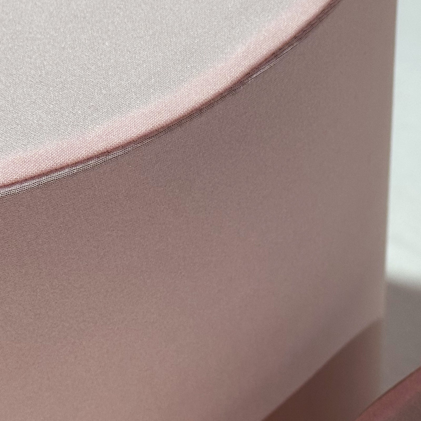 Pink Spandex Covers for Cylinder Metal Cake/Dessert Pedestal Stands 5 pcs/set close up