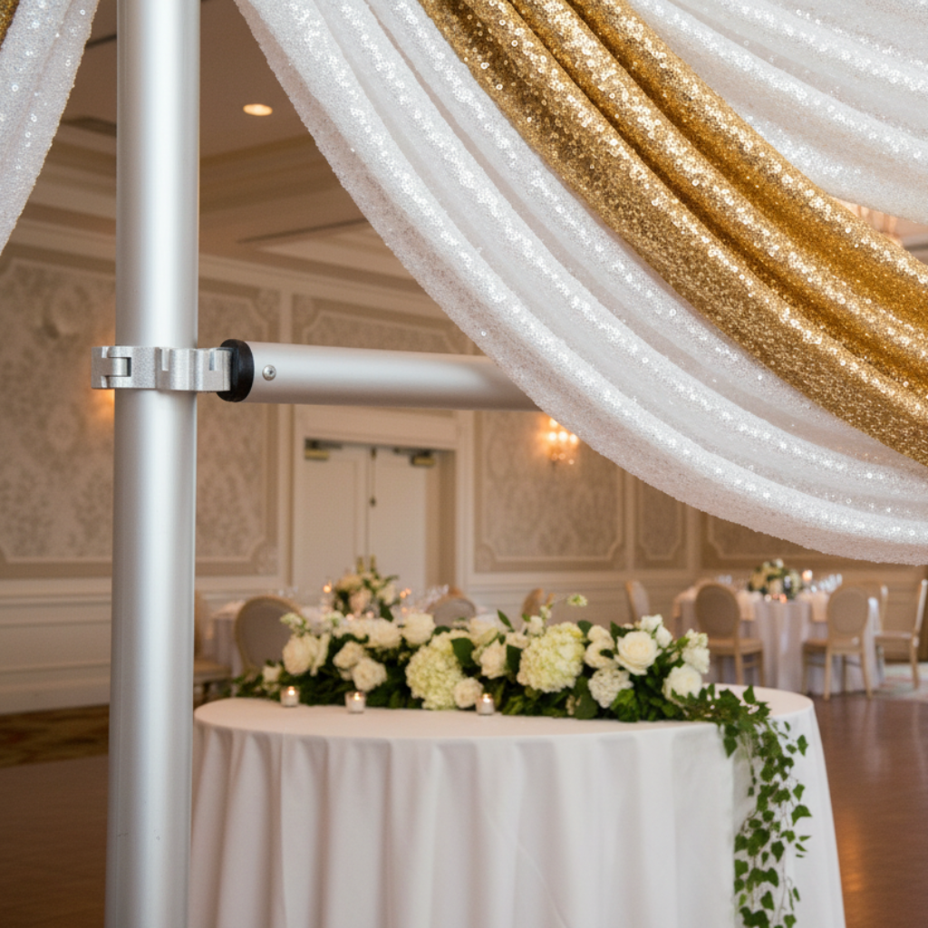 Drape Support Clamps (2 pcs/pk) for wedding reception