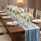 Velvet Table Runner Dusty Blue - CV Linens