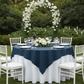 Economy Polyester Table Overlay Topper/Tablecloth 54"x54" Square - Navy Blue