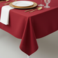 Economy Polyester Tablecloth 60"x120" Rectangular - Apple Red