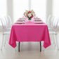 Economy Polyester Tablecloth 60"x120" Rectangular - Fuchsia