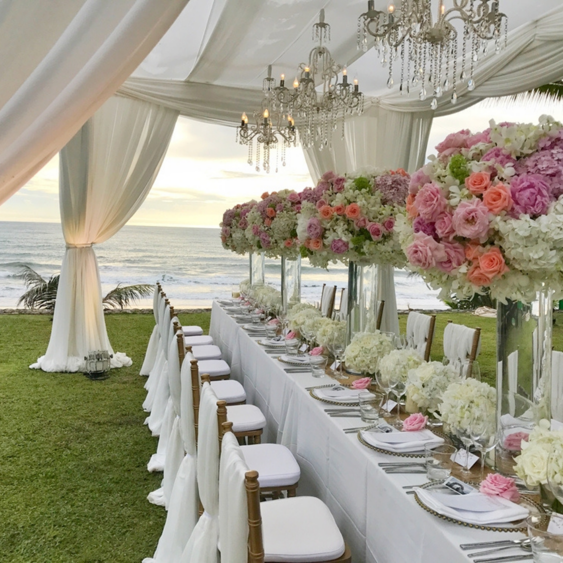 detail wedding reception of Economy Polyester Tablecloth 90"x156" Oblong Rectangular - White