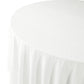 Embossed Geometric Jacquard 120" Round Tablecloth - Light Ivory/Off White top view close up