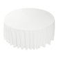 Embossed Geometric Jacquard 120" Round Tablecloth - Light Ivory/Off White top view