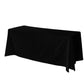 Embossed Geometric Jacquard 90"x132" Rectangle Tablecloth Black angled view