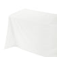 Embossed Geometric Jacquard 90"x132" Rectangle Tablceloth Light Ivory/Off White edge view