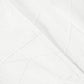 Embossed Geometric Jacquard 90"x132" Rectangle Tablceloth Light Ivory/Off White hemmed edge close up