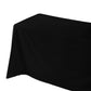 Embossed Geometric Jacquard 90"x156" Rectangle Tablecloth Black - CV Linens