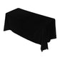 overview of the Embossed Geometric Jacquard 90"x156" Rectangle Tablecloth Black 