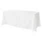 Embossed Geometric Jacquard 90"x156" Rectangle Tablecloth - Light Ivory/Off White angled view