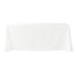 Embossed Geometric Jacquard 90"x156" Rectangle Tablecloth - Light Ivory/Off White front view
