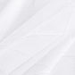 Embossed Geometric Jacquard 90"x156" Rectangle Tablecloth White fabric close up