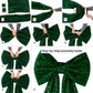 Sequin Velvet Giant Fabric Bow for Backdrop Emerald Green assembly steps
