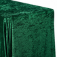 Velvet King 108"x156" Rectangular Tablecloth Emerald Green close up
