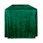 Velvet King 108"x156" Rectangular Tablecloth Emerald Green - CV Linens
