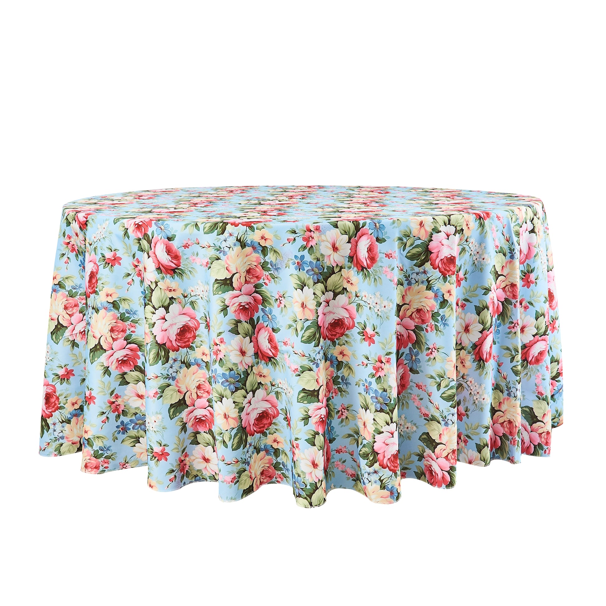 English Garden Floral 108" Round Tablecloth