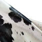 Faux Cowhide 20"x19" Placemats/Napkins (Set of 4) - Black Close Up