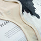 Faux Cowhide 20"x19" Placemats/Napkins (Set of 4) - Black Edge View