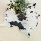 Faux Cowhide 20"x19" Placemats/Napkins (Set of 4) - Black