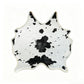 Faux Cowhide 20"x19" Placemats/Napkins (Set of 4) - Black