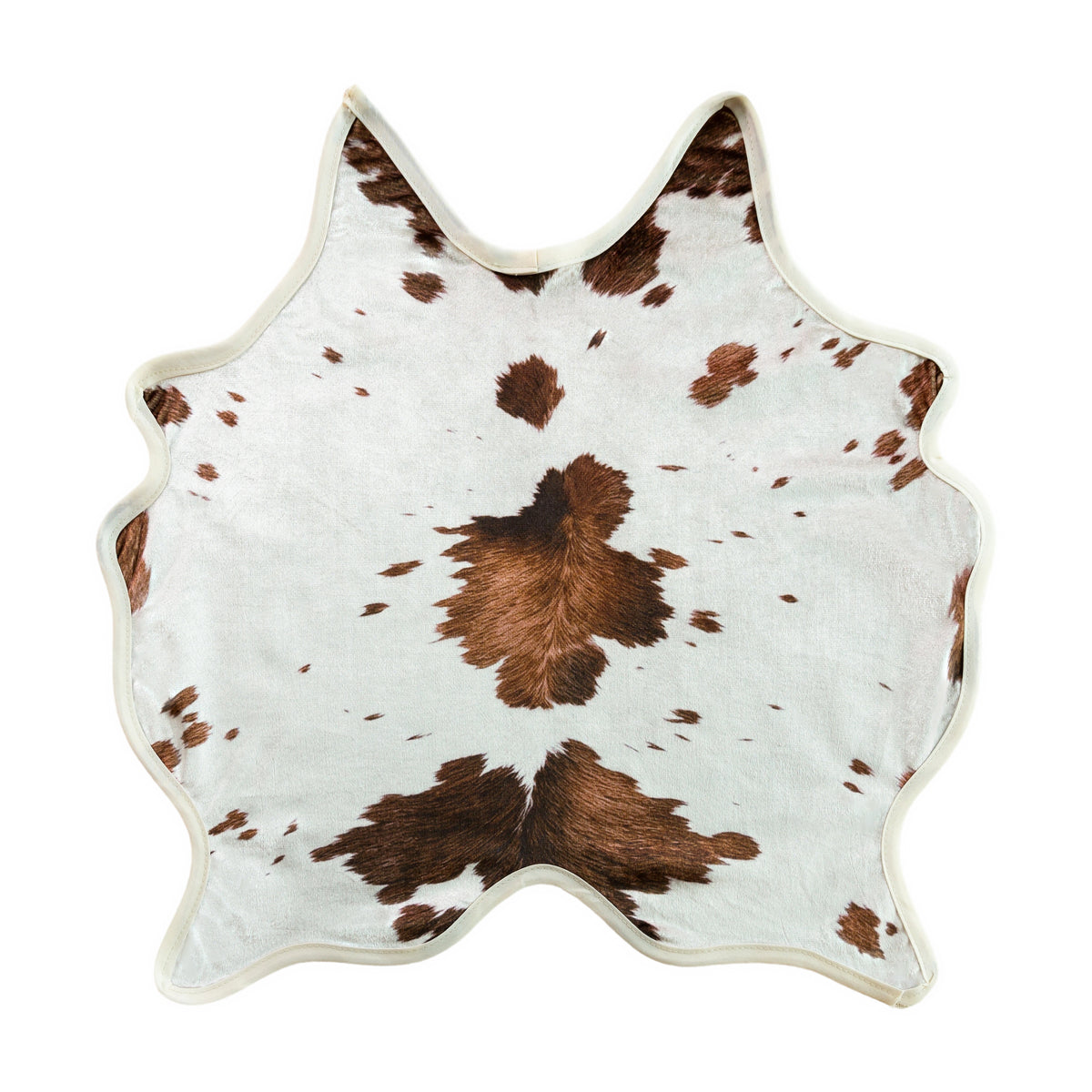 Faux Cowhide 20"x19" Placemats/Napkins (Set of 4) - Brown