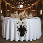 Faux Cowhide Table Runner Black - Front View