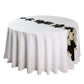Faux Cowhide Table Runner - Black White background