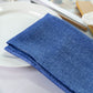 Faux Linen Denim 20x20 Napkin (5pc/pk) - Blue - Close Up