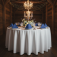 Faux Linen Denim Blue Napkin - Pocket Fold Wide view