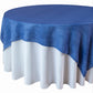Faux Linen Denim 72"x72" Table Overlay/Tablecloth - Blue - CV Linens
