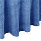 Faux Linen Denim Round Tablecloth - Blue - Close Up