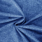 Faux Linen Denim Round Tablecloth - Blue - Detail