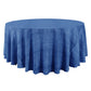 Faux Linen Denim Round Tablecloth - Blue - CV Linens