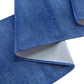 Faux Linen Denim Table Runner - Blue - Close Up