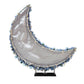 Floral 3D Backdrop Crescent Moon Stand Baby Blue back of cover showing support ties