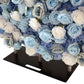 Floral 3D Backdrop Crescent Moon Stand Baby Blue bottom by base stand