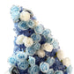 Floral 3D Backdrop Crescent Moon Stand Baby Blue corner close up